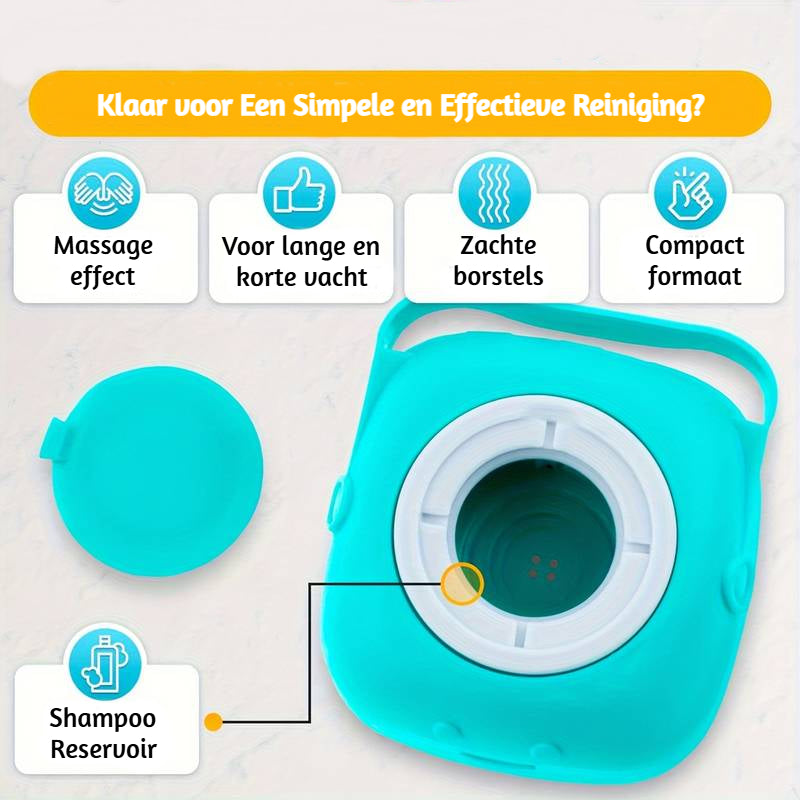 FurMagic™ | Shampoo Borstel voor Honden | Luxe Verzorging en Reiniging